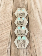 Prehnite Round Studs - earthandelm
