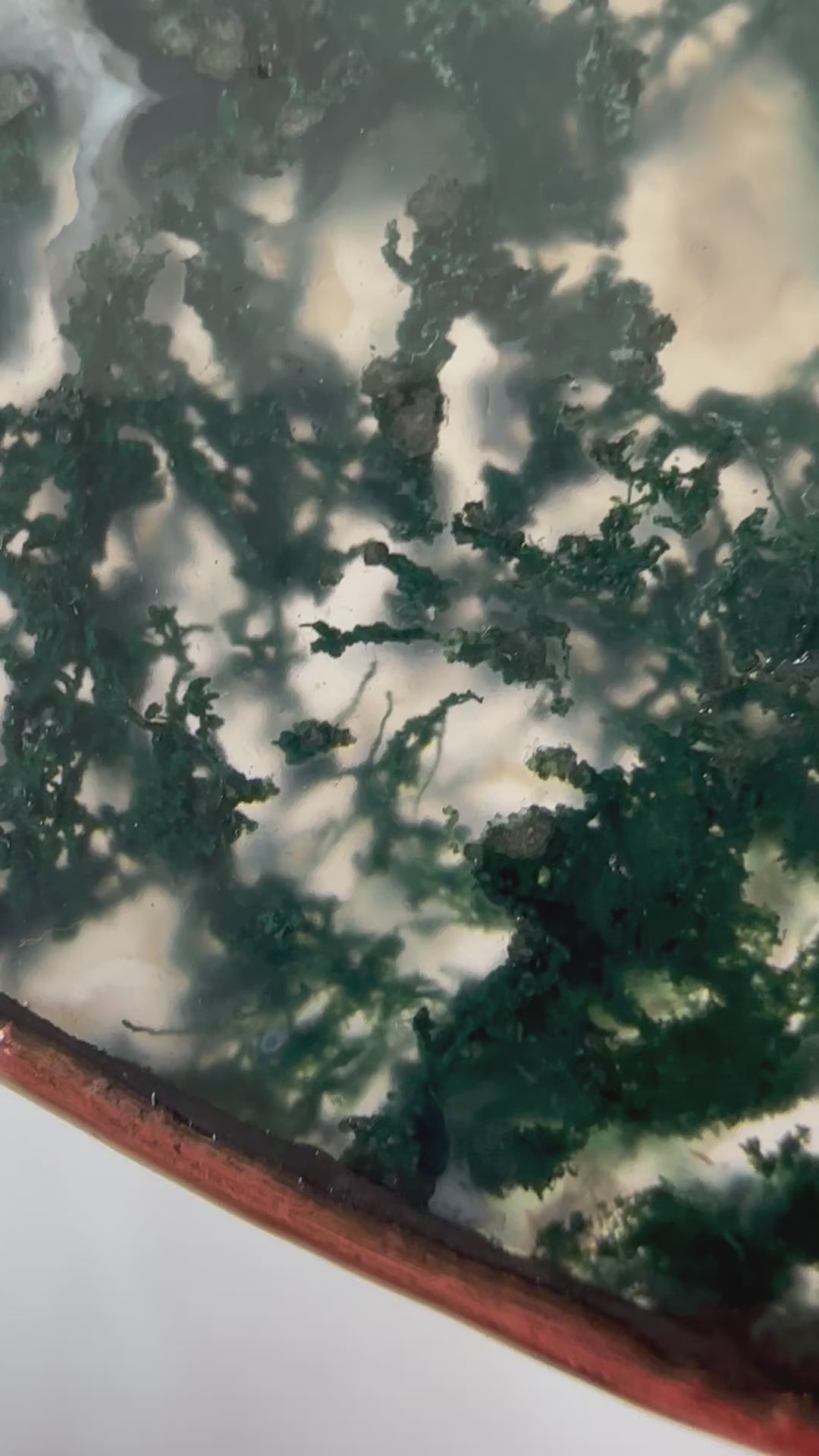 Pendentif en agate mousse