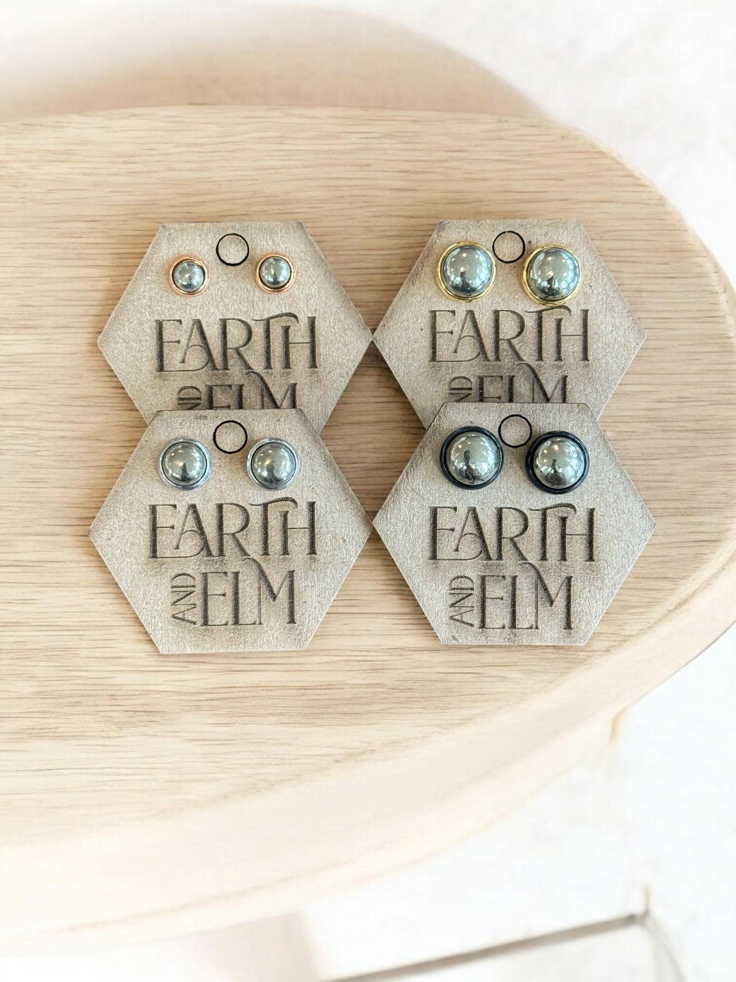 Pyrite in Metal Settings - earthandelm