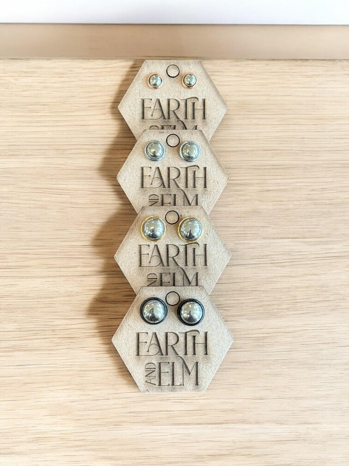 Pyrite in Metal Settings - earthandelm