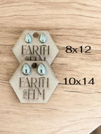 Pyrite Pear Stud Earrings - earthandelm