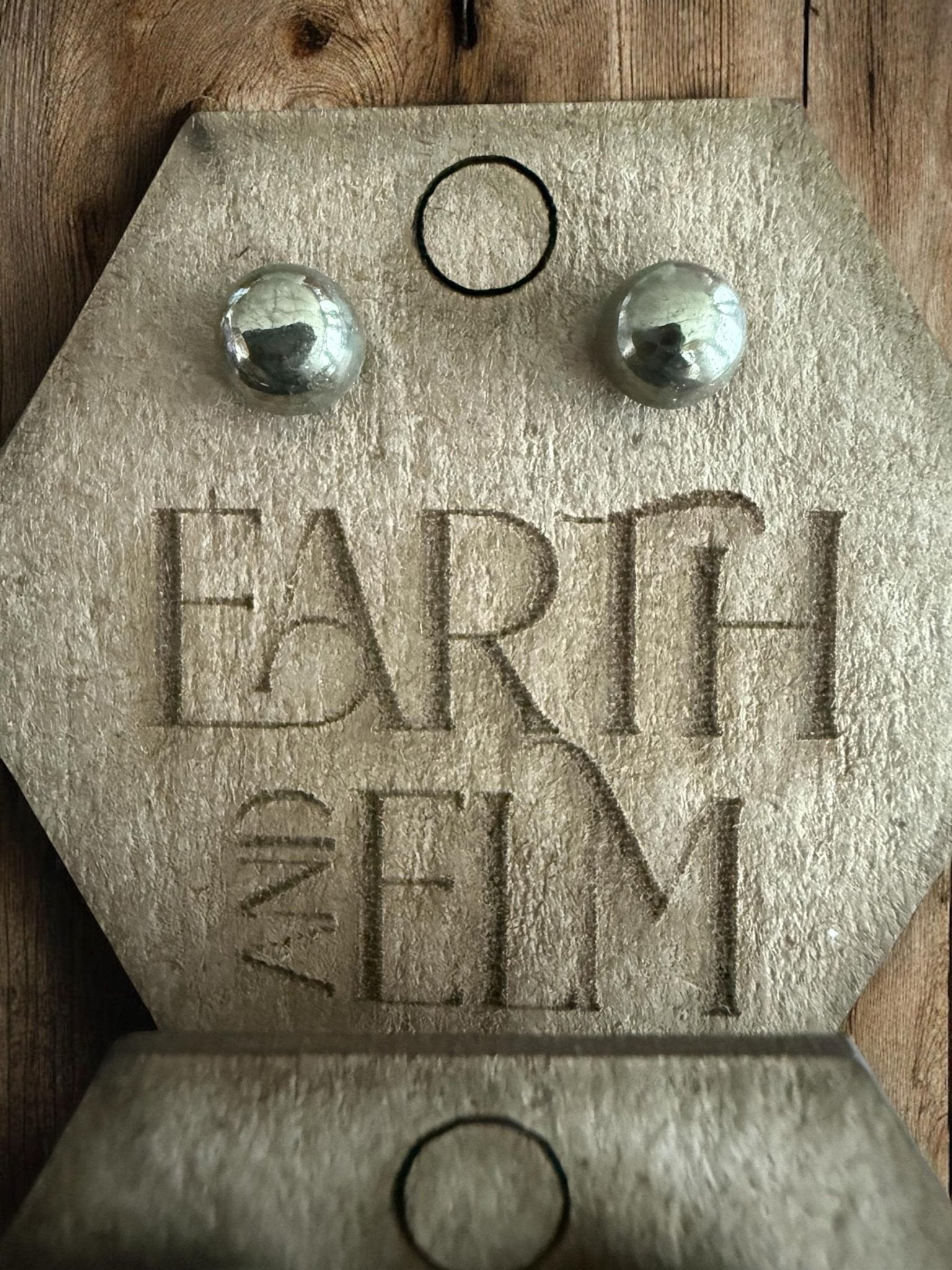 Pyrite Round Gemstone Studs - earthandelm