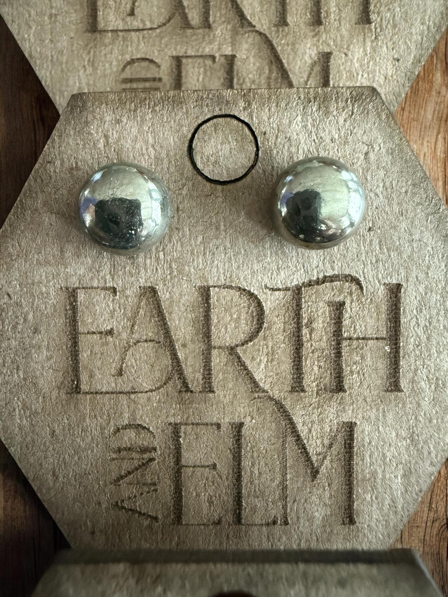 Pyrite Round Gemstone Studs - earthandelm