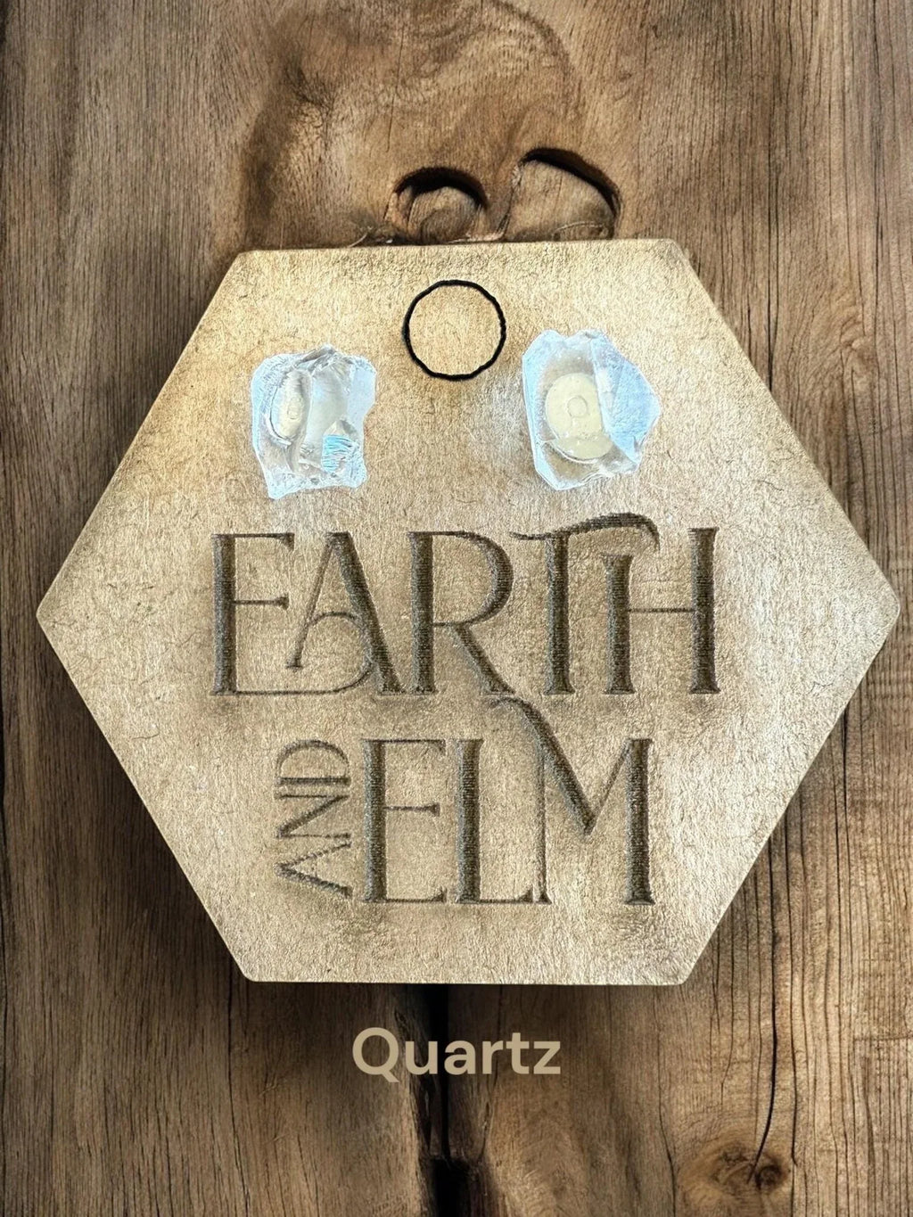 Raw Gemstone Studs - earthandelm