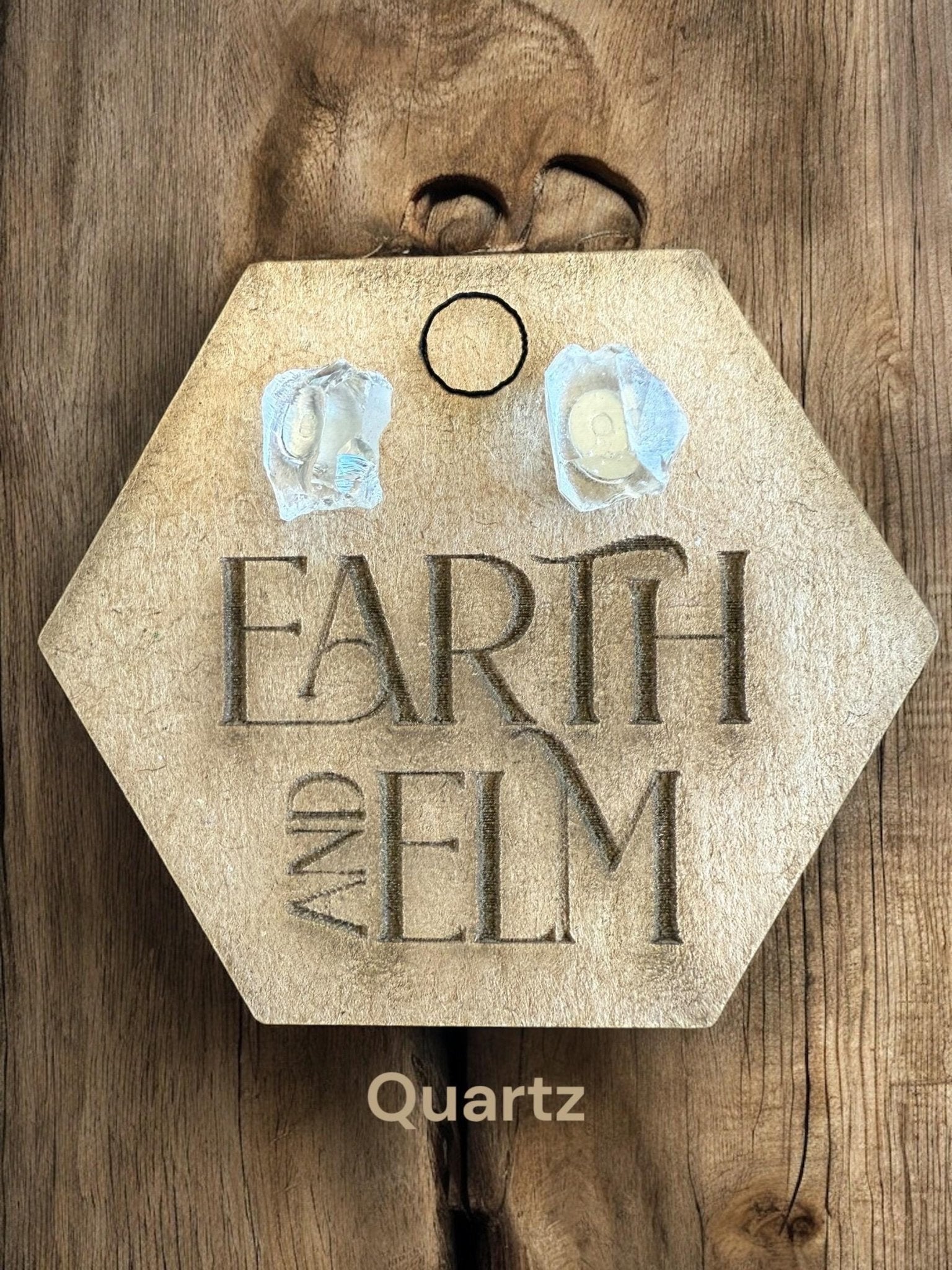 Raw Gemstone Studs - earthandelm