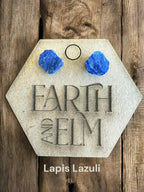 Raw Gemstone Studs - earthandelm