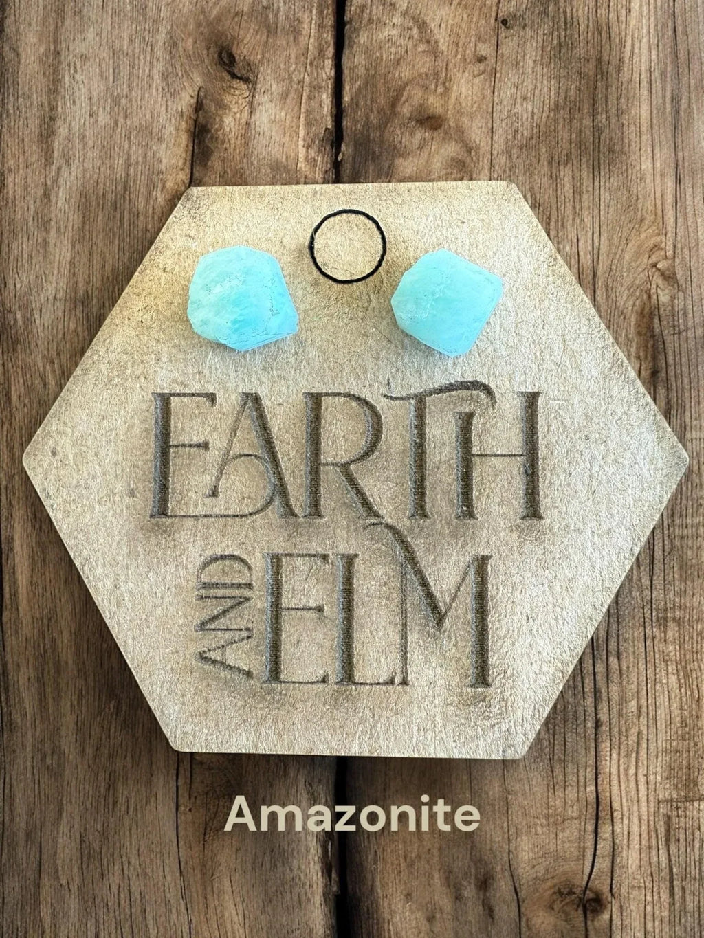 Raw Gemstone Studs - earthandelm