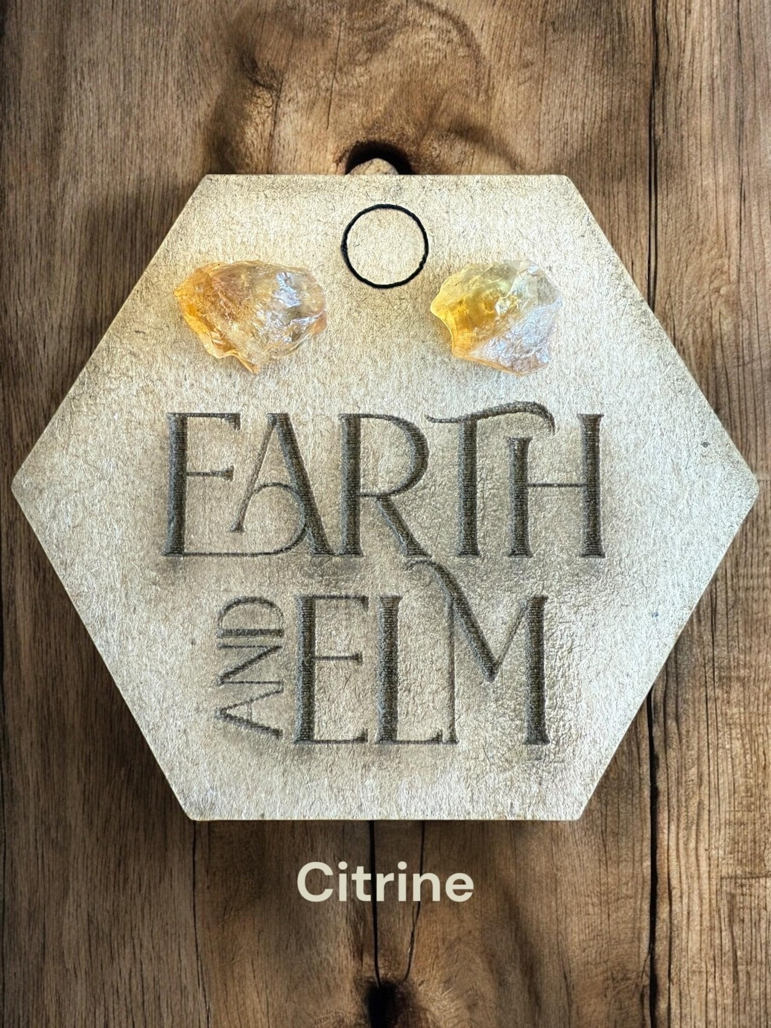 Raw Gemstone Studs - earthandelm