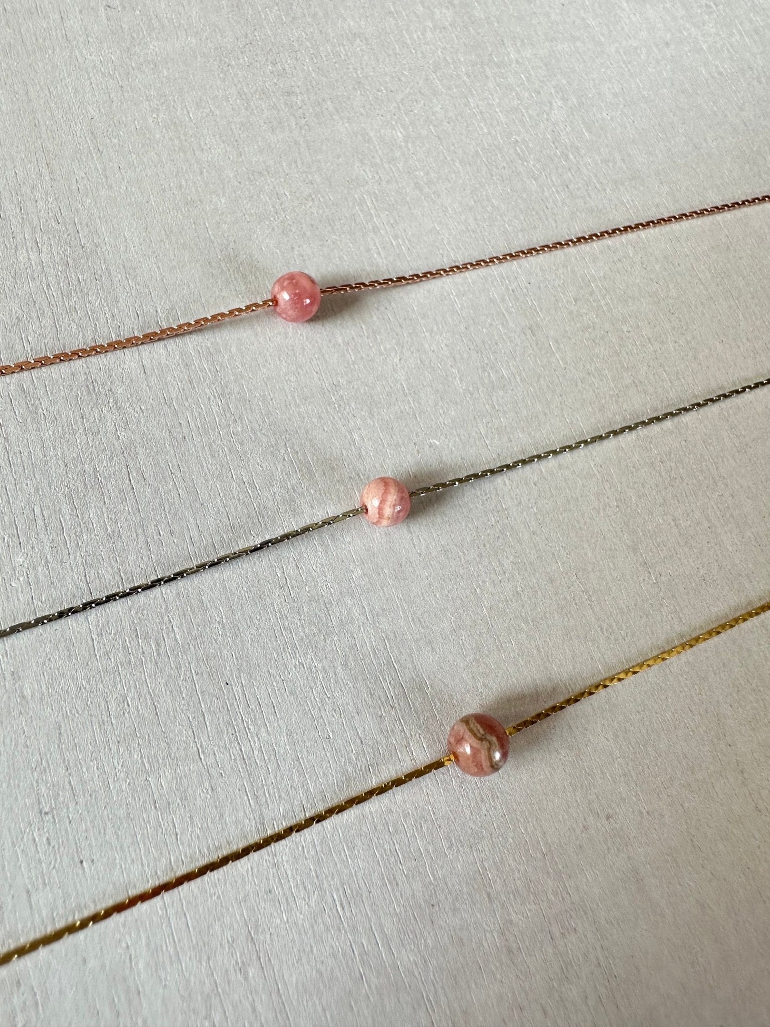 Rhodochrosite Necklace - earthandelm