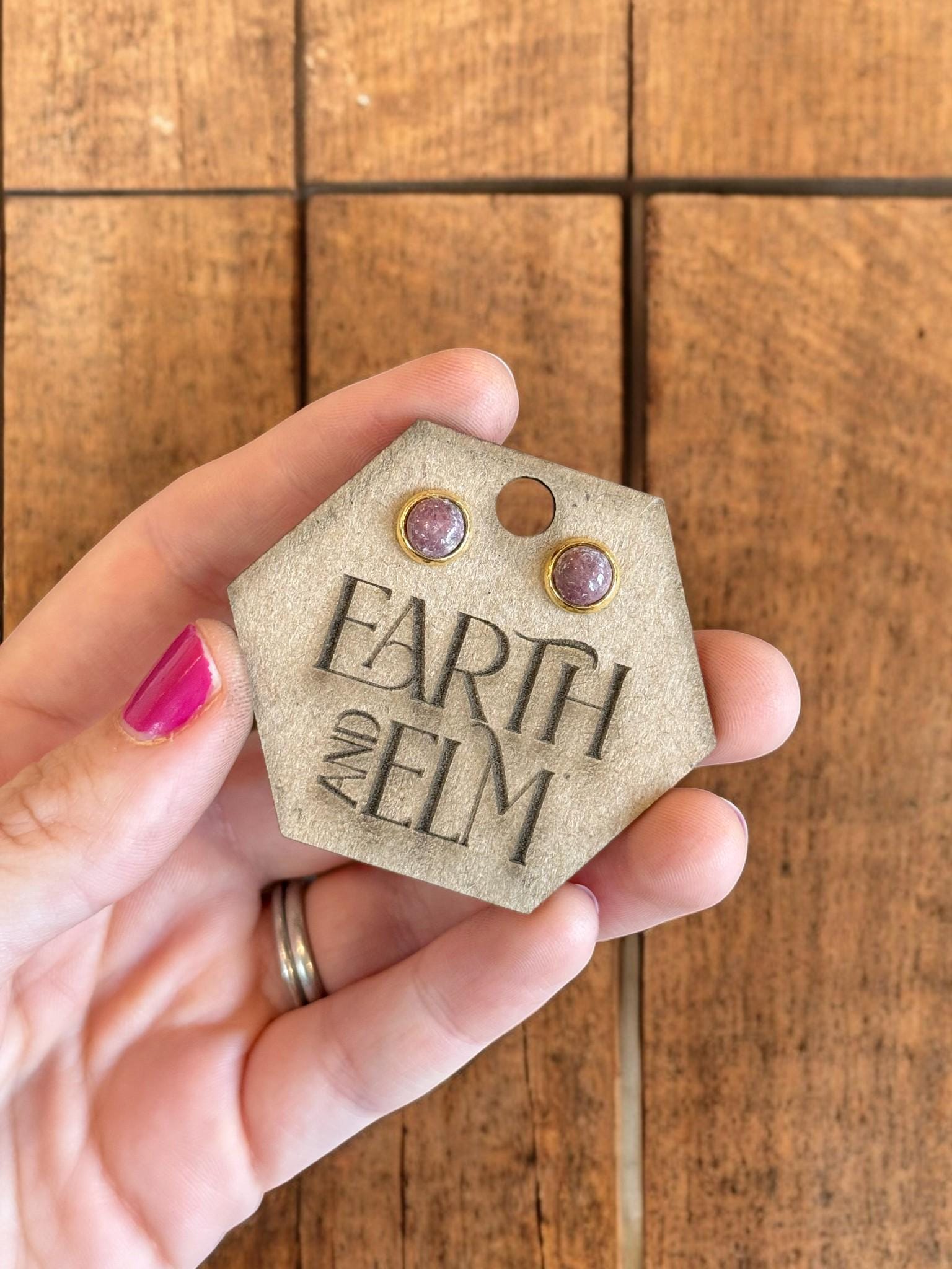 Rhodonite in Metal Settings - earthandelm