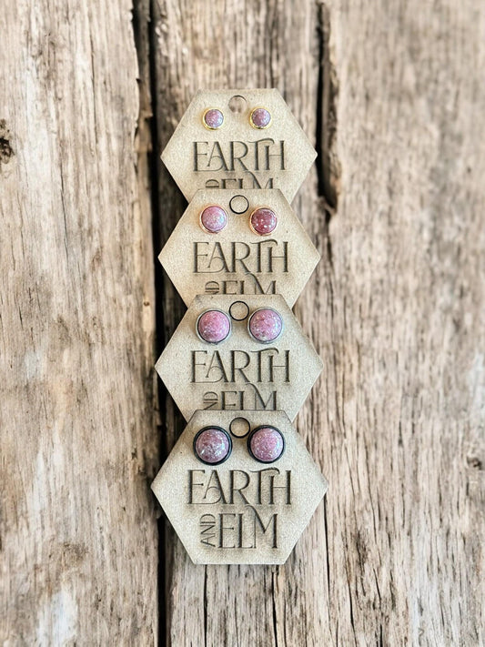 Rhodonite in Metal Settings - earthandelm