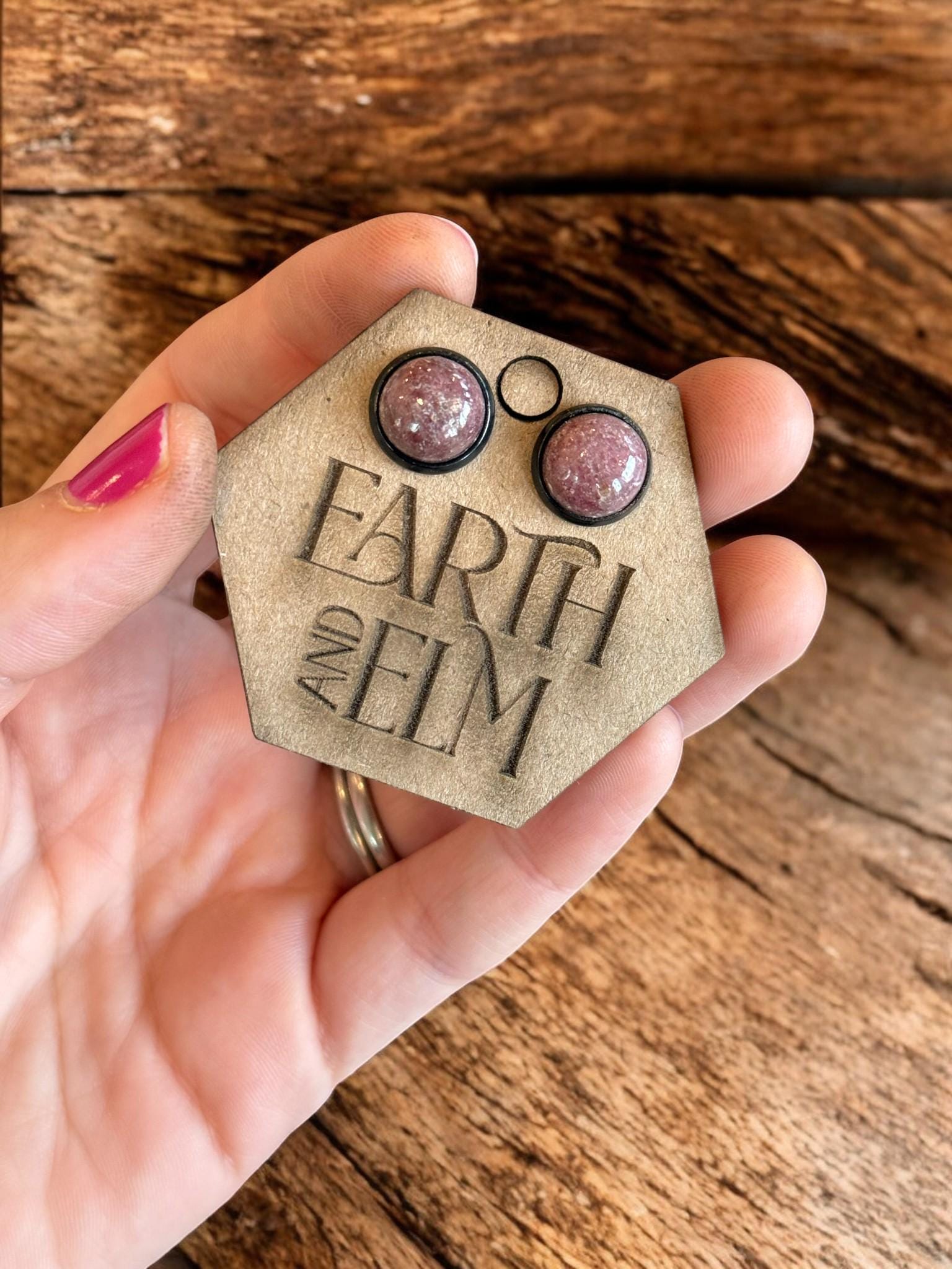 Rhodonite in Metal Settings - earthandelm