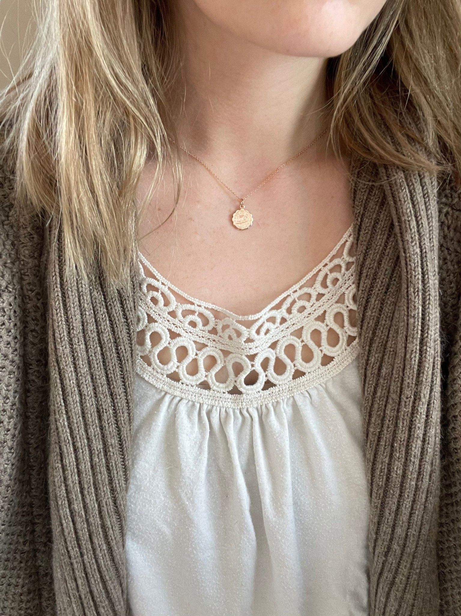 Rose Gold Zodiac Necklace - earthandelm