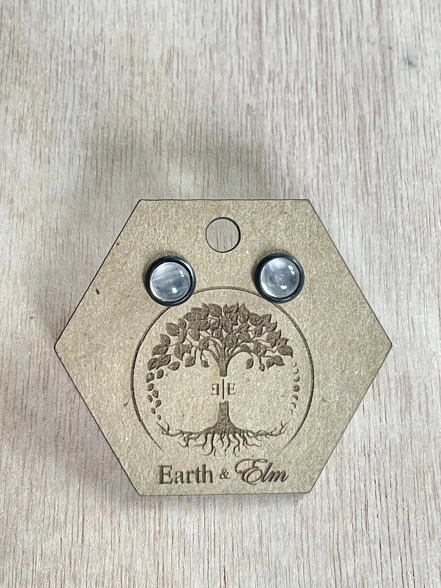 Rose Quartz in Metal Settings - earthandelm