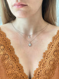Silver Sun & Moon Necklace Set - earthandelm