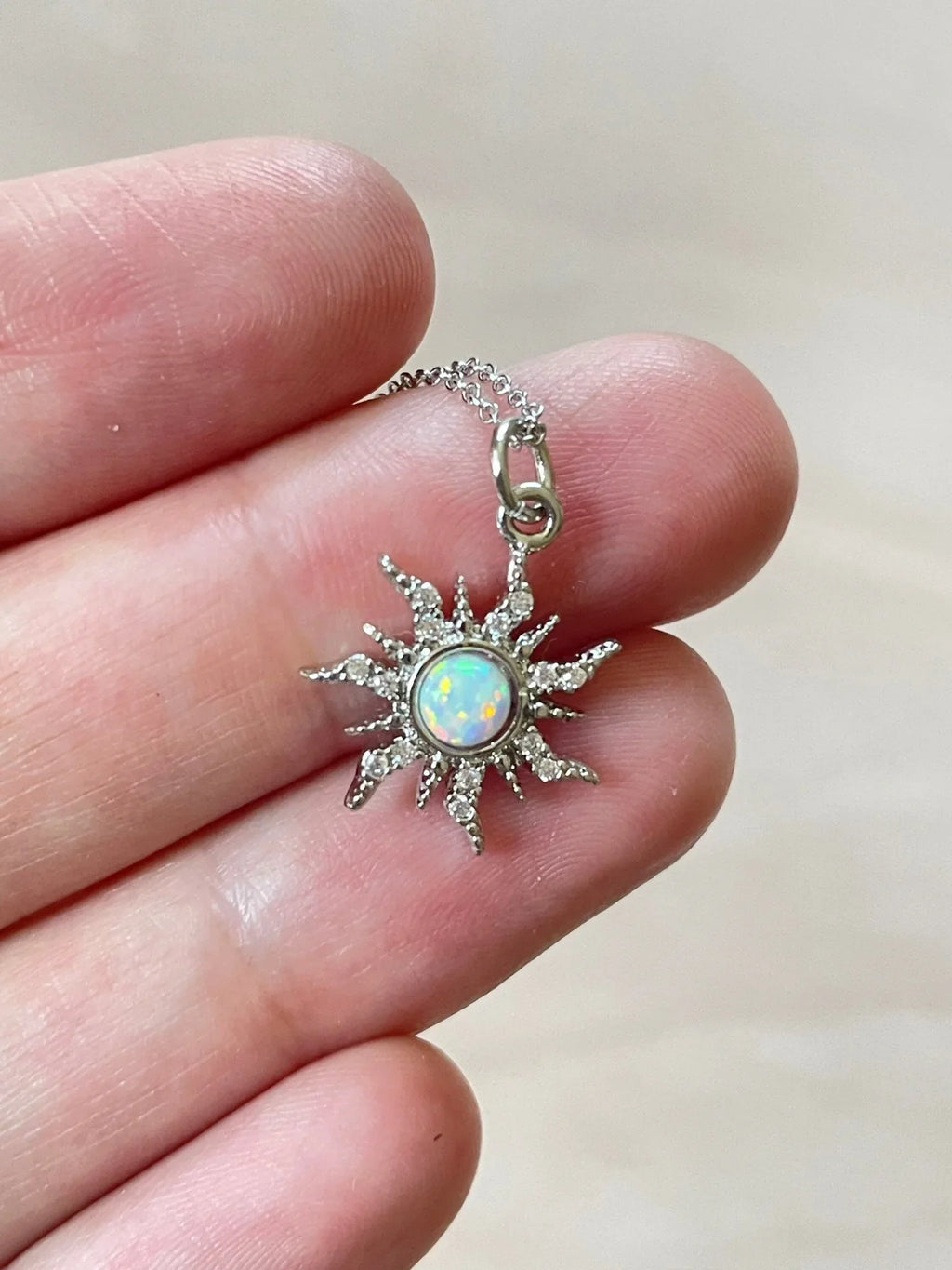 Silver Sun & Moon Necklace Set - earthandelm