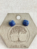 Sodalite Cushion Studs - earthandelm