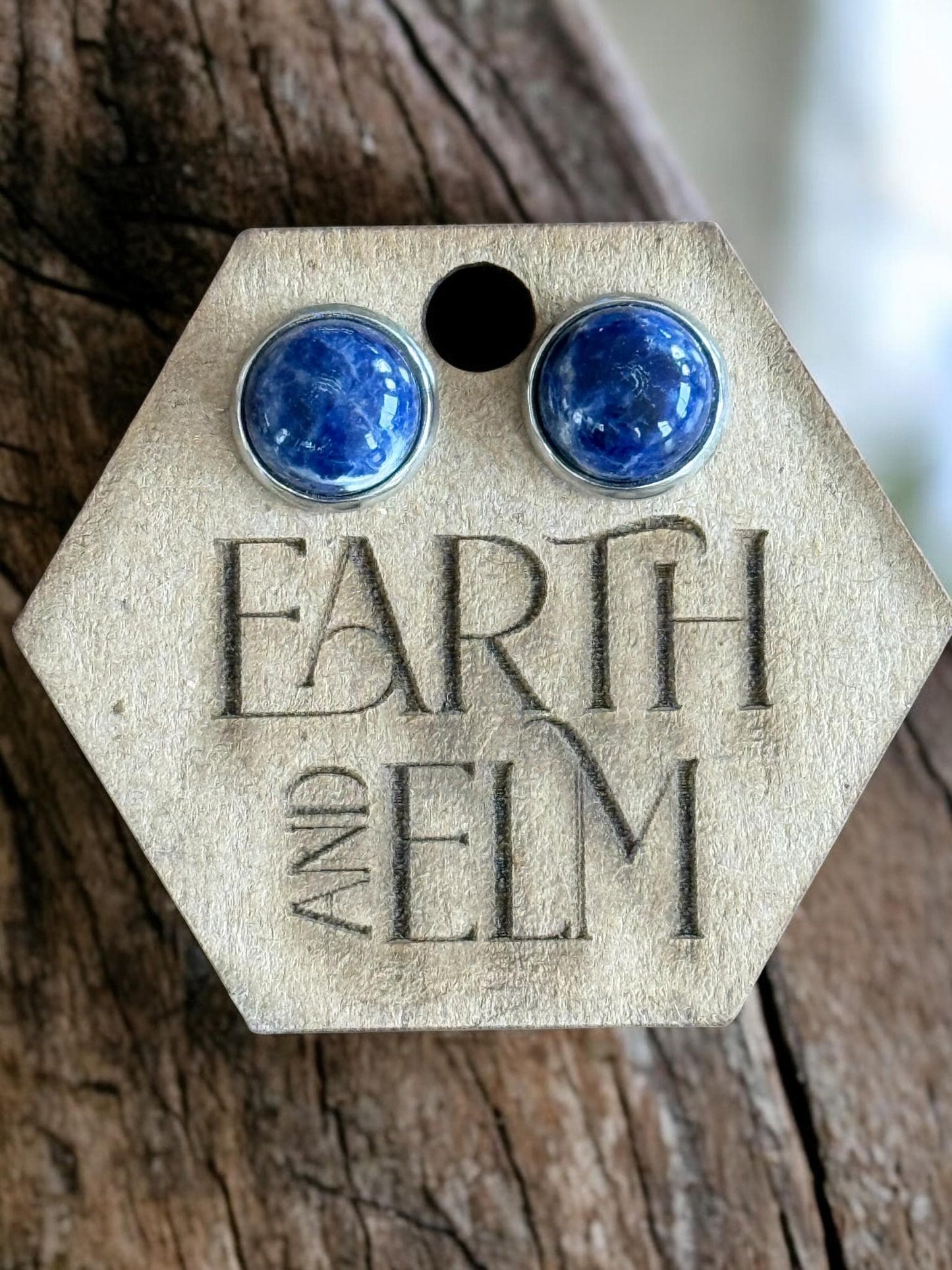 Sodalite in Metal Settings - earthandelm