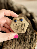 Sodalite in Metal Settings - earthandelm