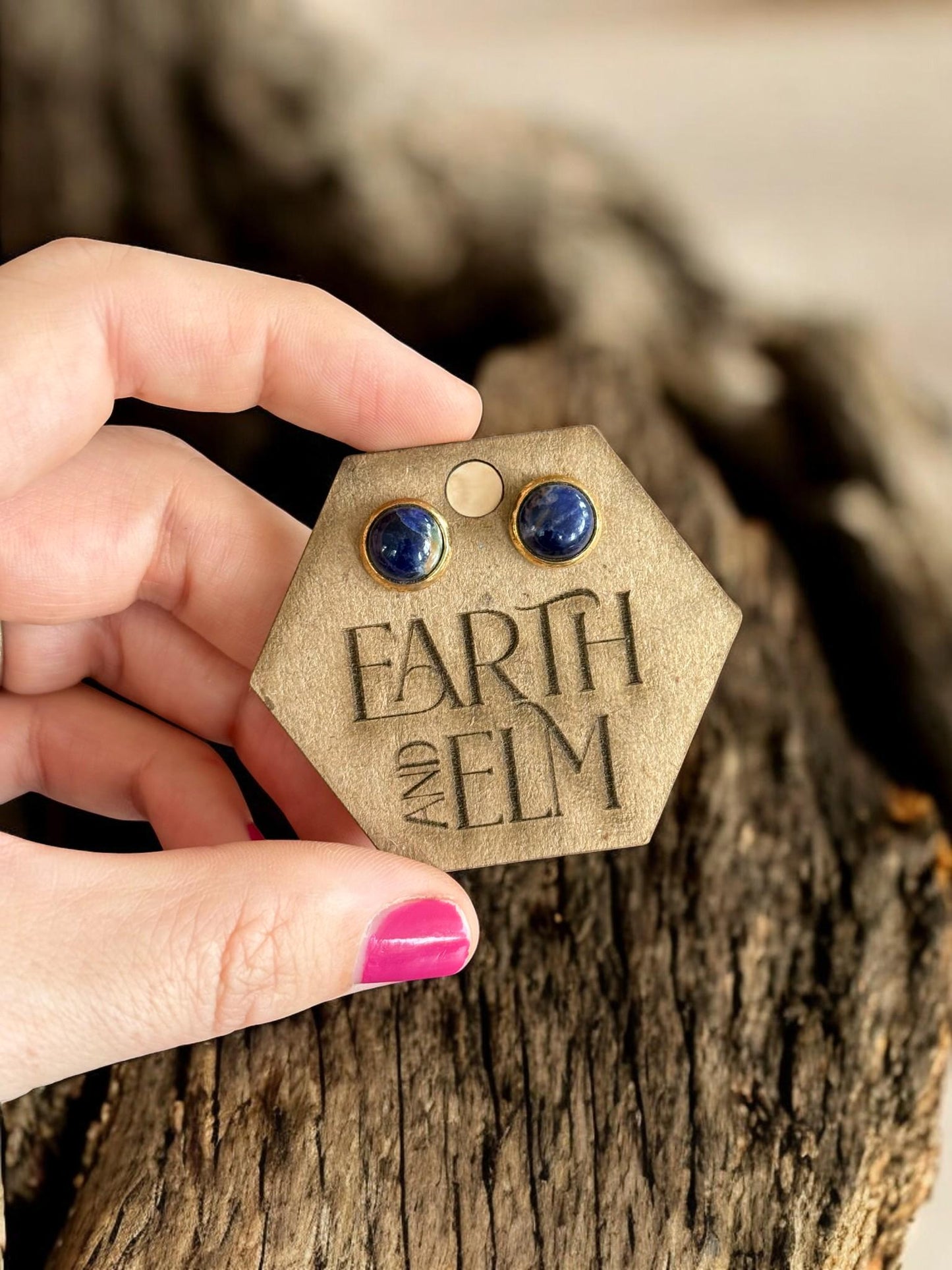 Sodalite in Metal Settings - earthandelm