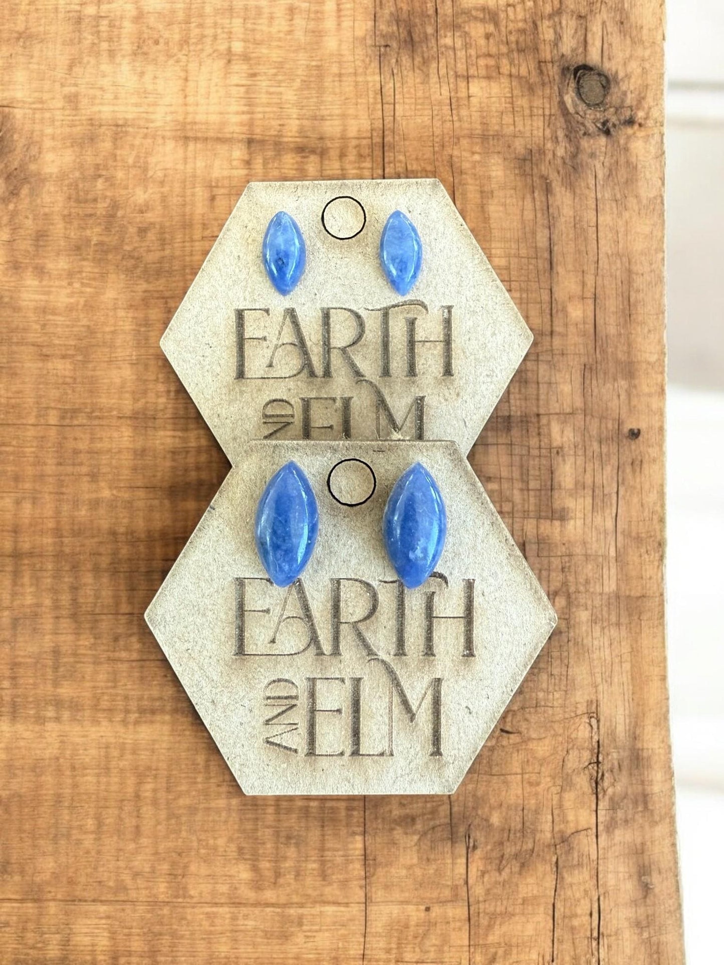 Sodalite Marquise Stud Earrings - earthandelm