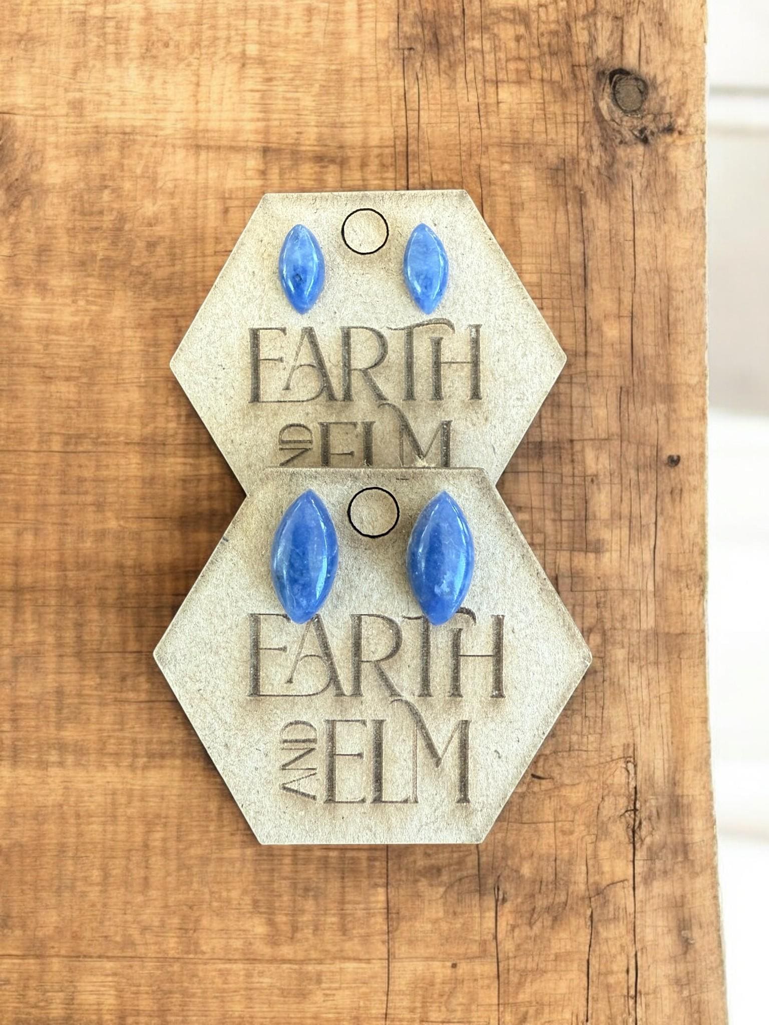 Sodalite Marquise Stud Earrings - earthandelm