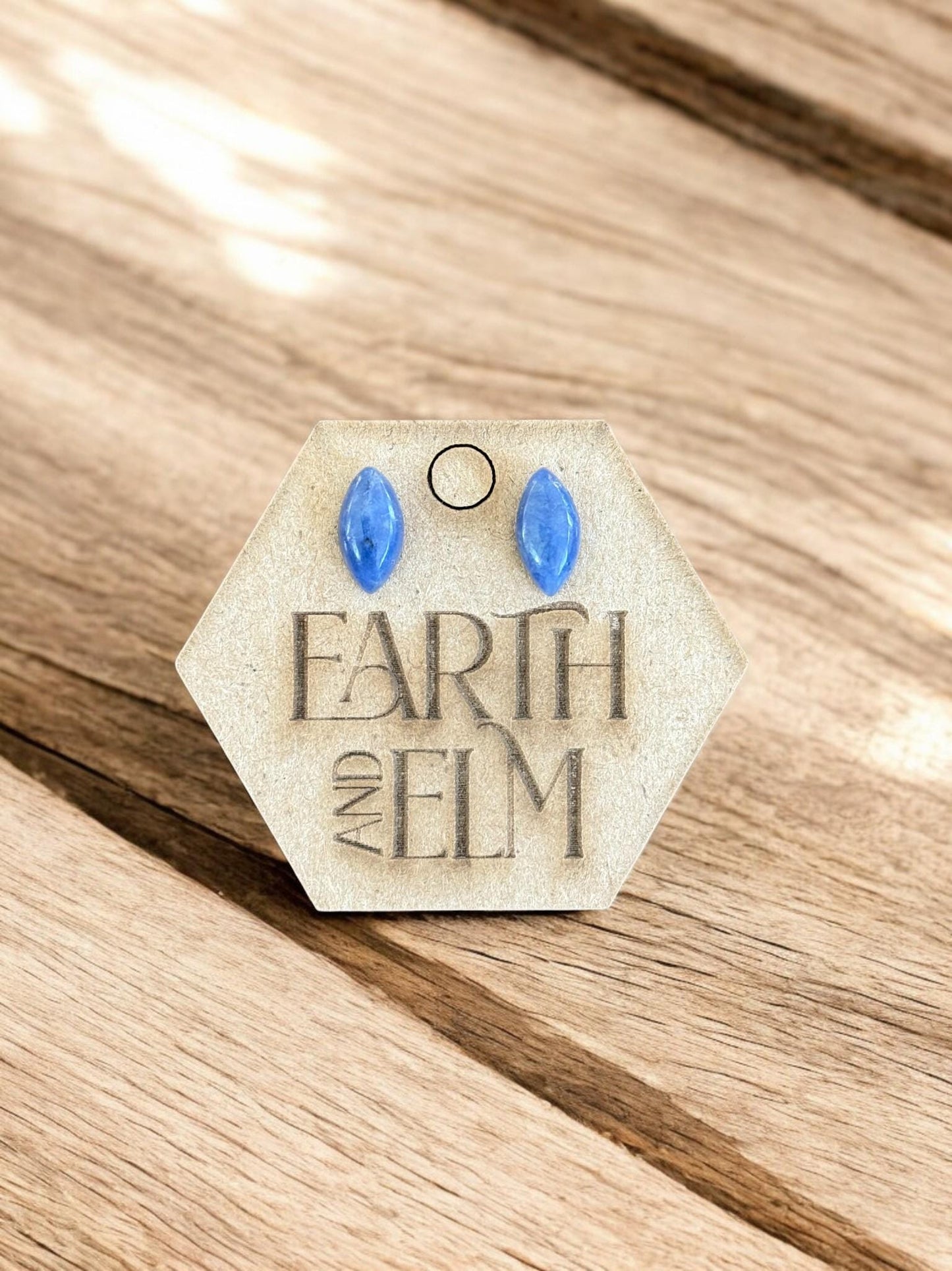 Sodalite Marquise Stud Earrings - earthandelm