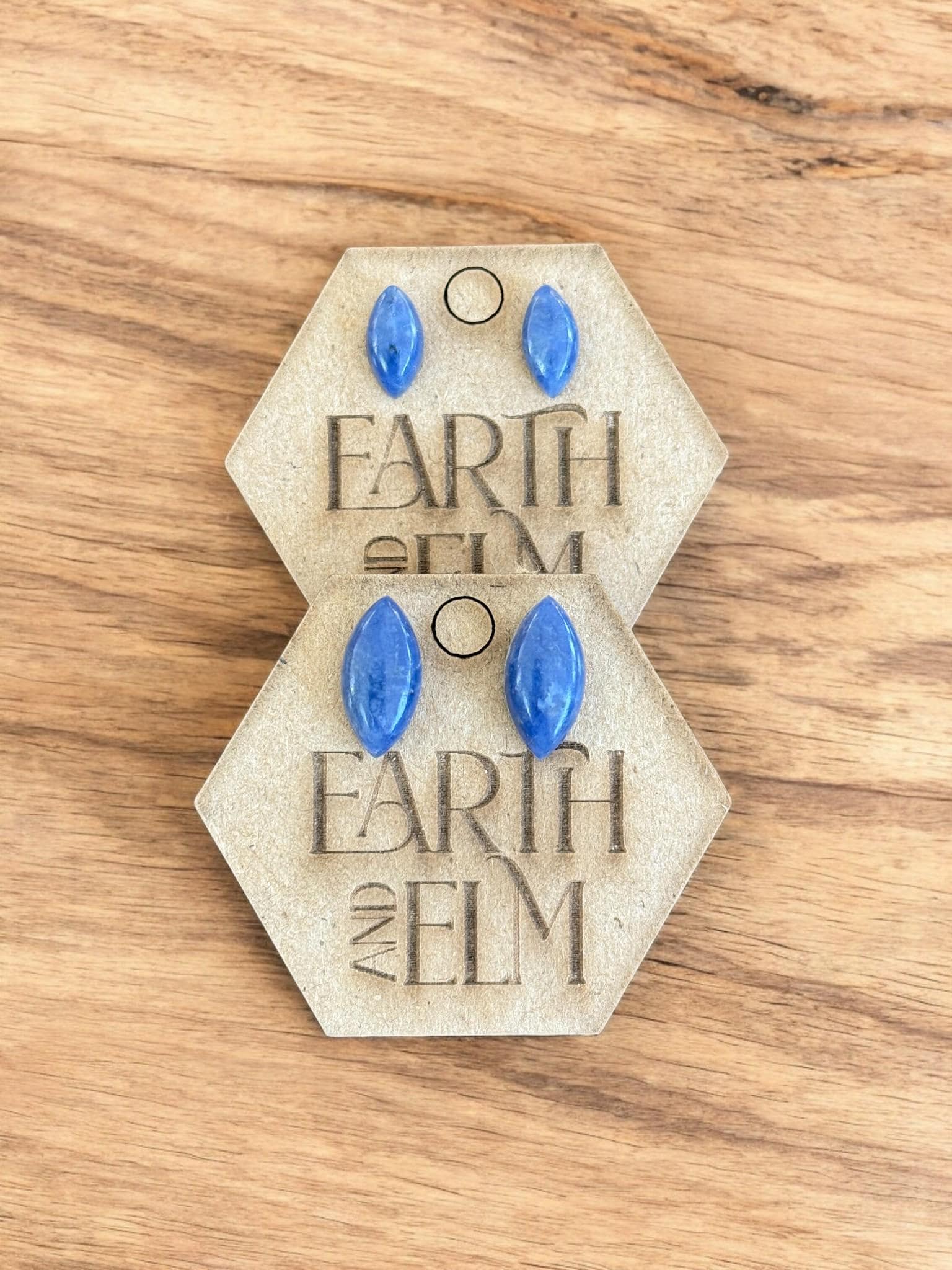 Sodalite Marquise Stud Earrings - earthandelm
