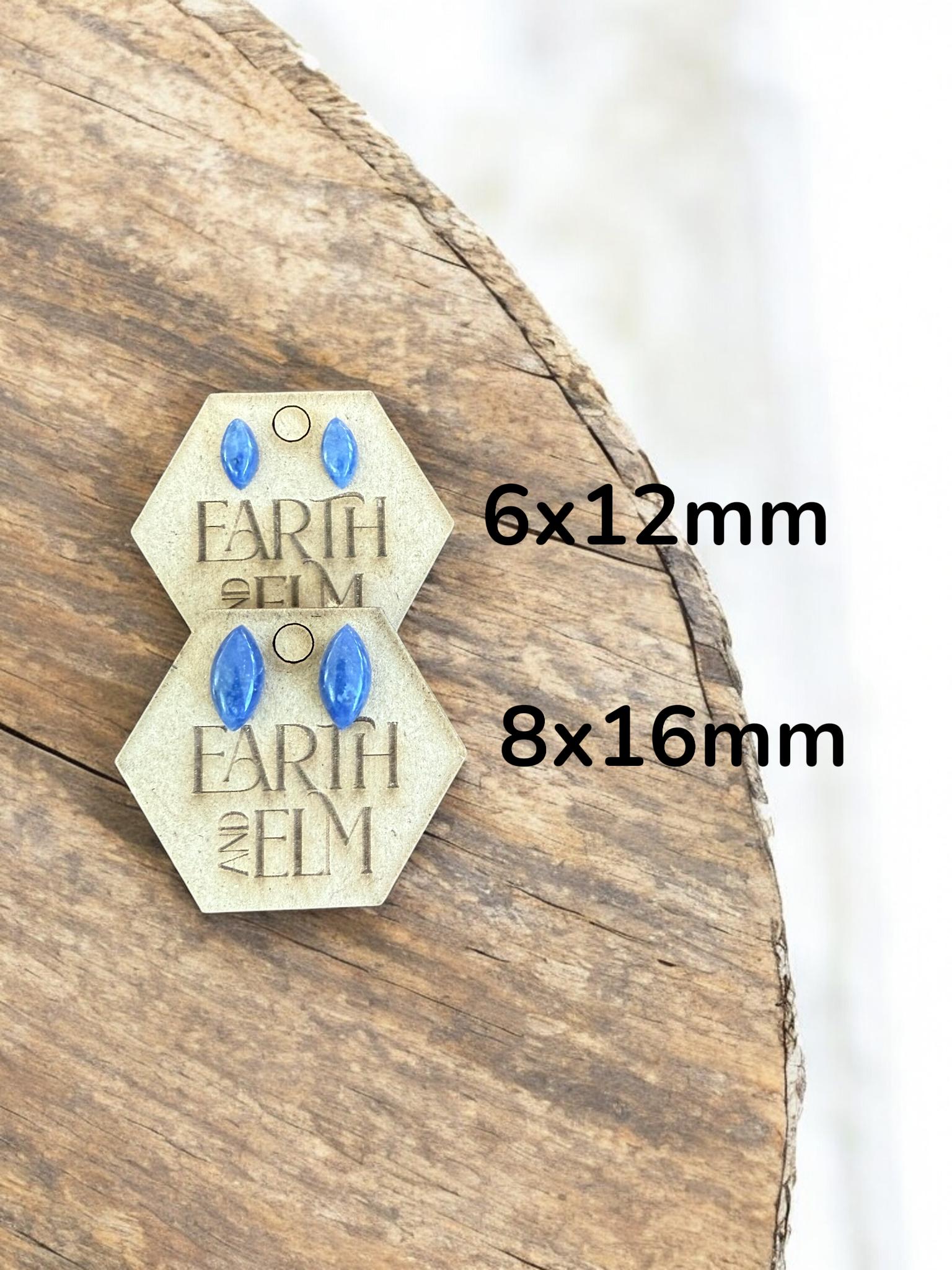 Sodalite Marquise Stud Earrings - earthandelm
