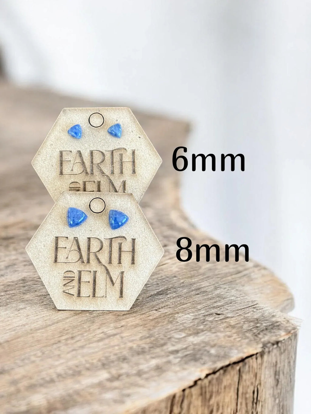 Sodalite Trillion Stud Earrings - earthandelm