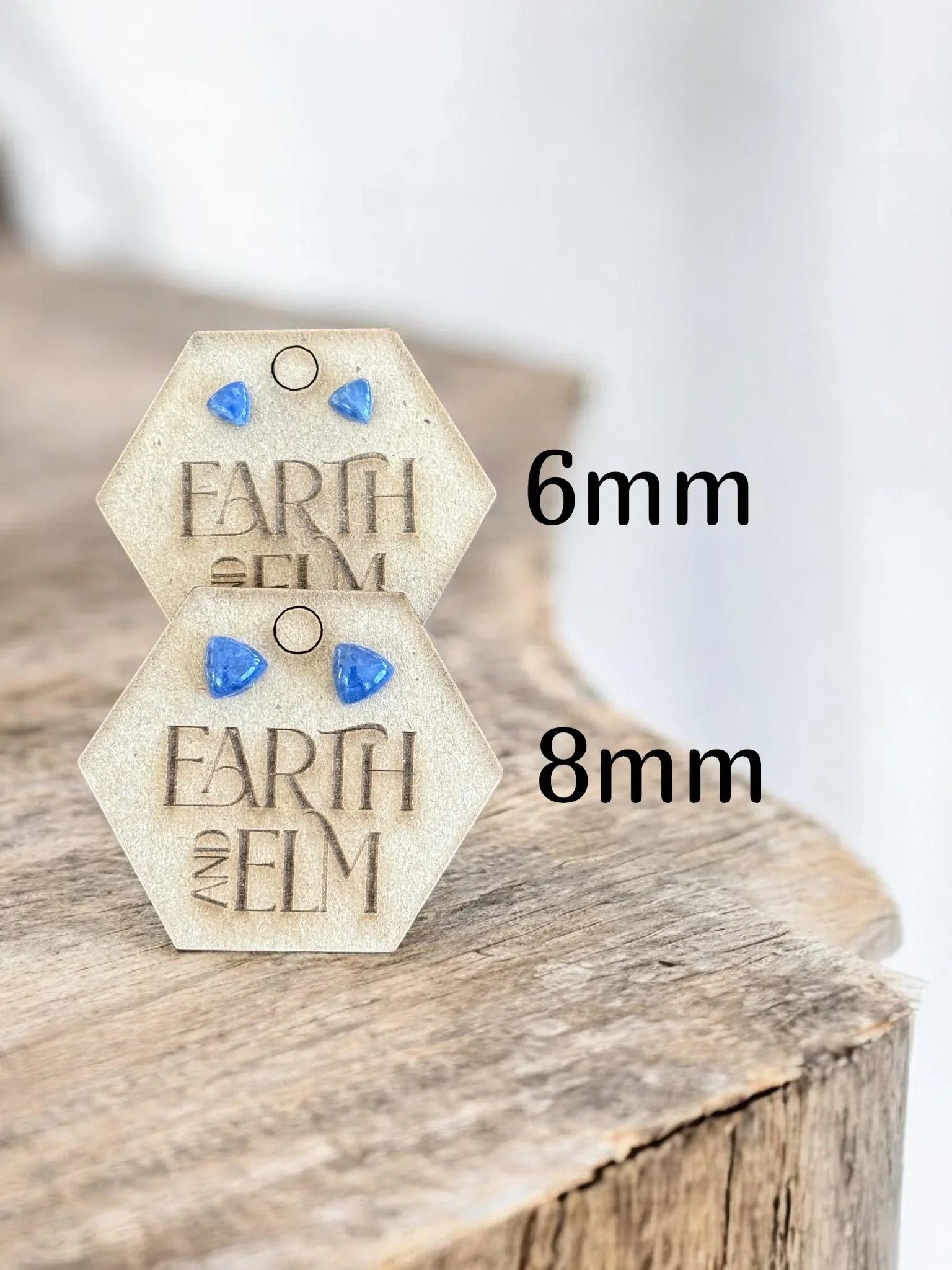 Sodalite Trillion Stud Earrings - earthandelm