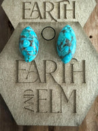Turquoise Marquise Studs - earthandelm