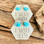 Turquoise Pear Studs - earthandelm