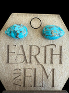 Turquoise Pear Studs - earthandelm