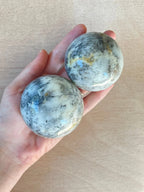 White Agate with Dendrite Sphere | Crystal | Authentic Gemstone | Crystal Ball - earthandelm