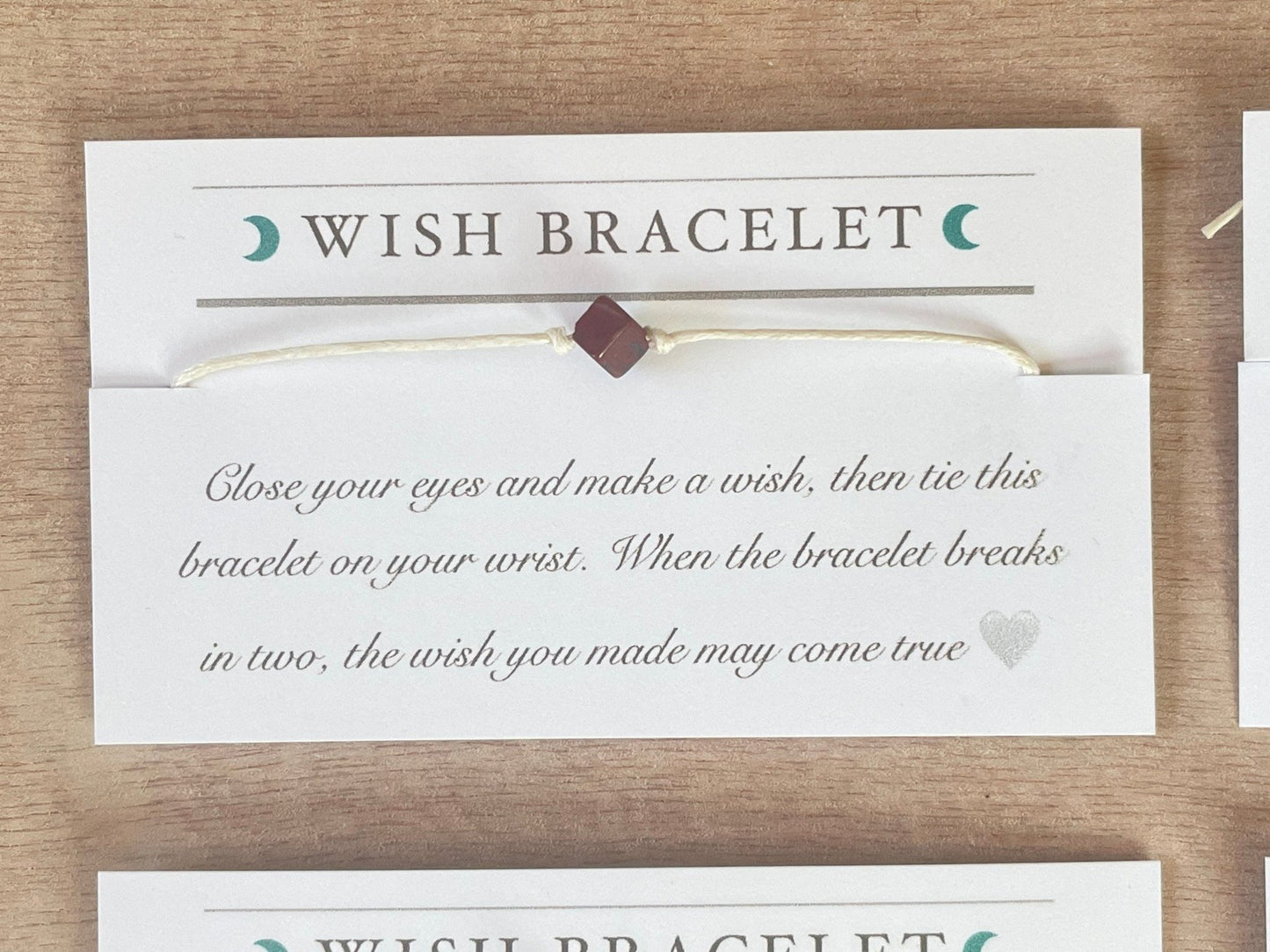 Wish bracelet | Cord and Gemstone Bracelet | Gemstone Wish Bracelet - earthandelm