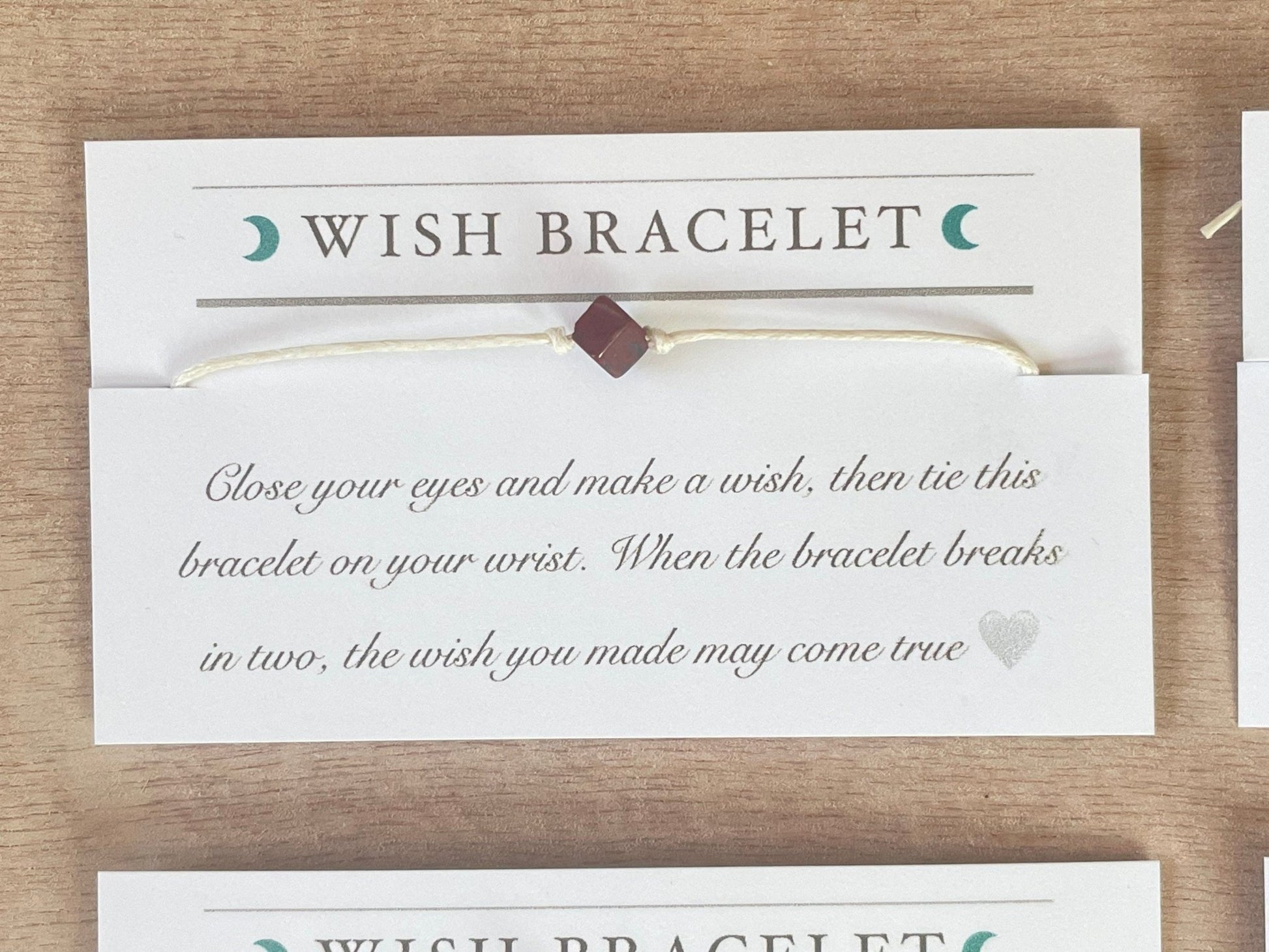 Wish bracelet | Cord and Gemstone Bracelet | Gemstone Wish Bracelet - earthandelm