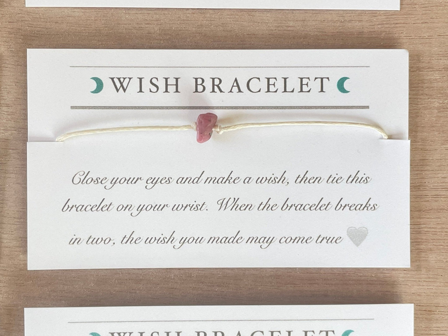 Wish bracelet | Cord and Gemstone Bracelet | Gemstone Wish Bracelet - earthandelm