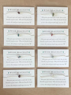 Wish bracelet | Cord and Gemstone Bracelet | Gemstone Wish Bracelet - earthandelm
