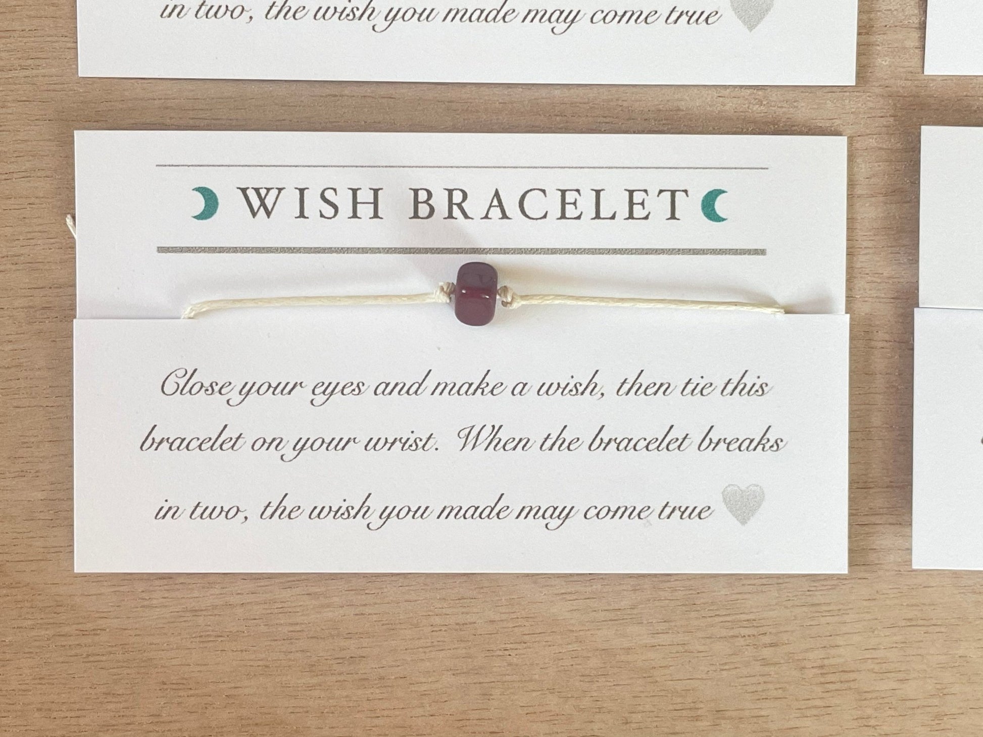 Wish bracelet | Cord and Gemstone Bracelet | Gemstone Wish Bracelet - earthandelm