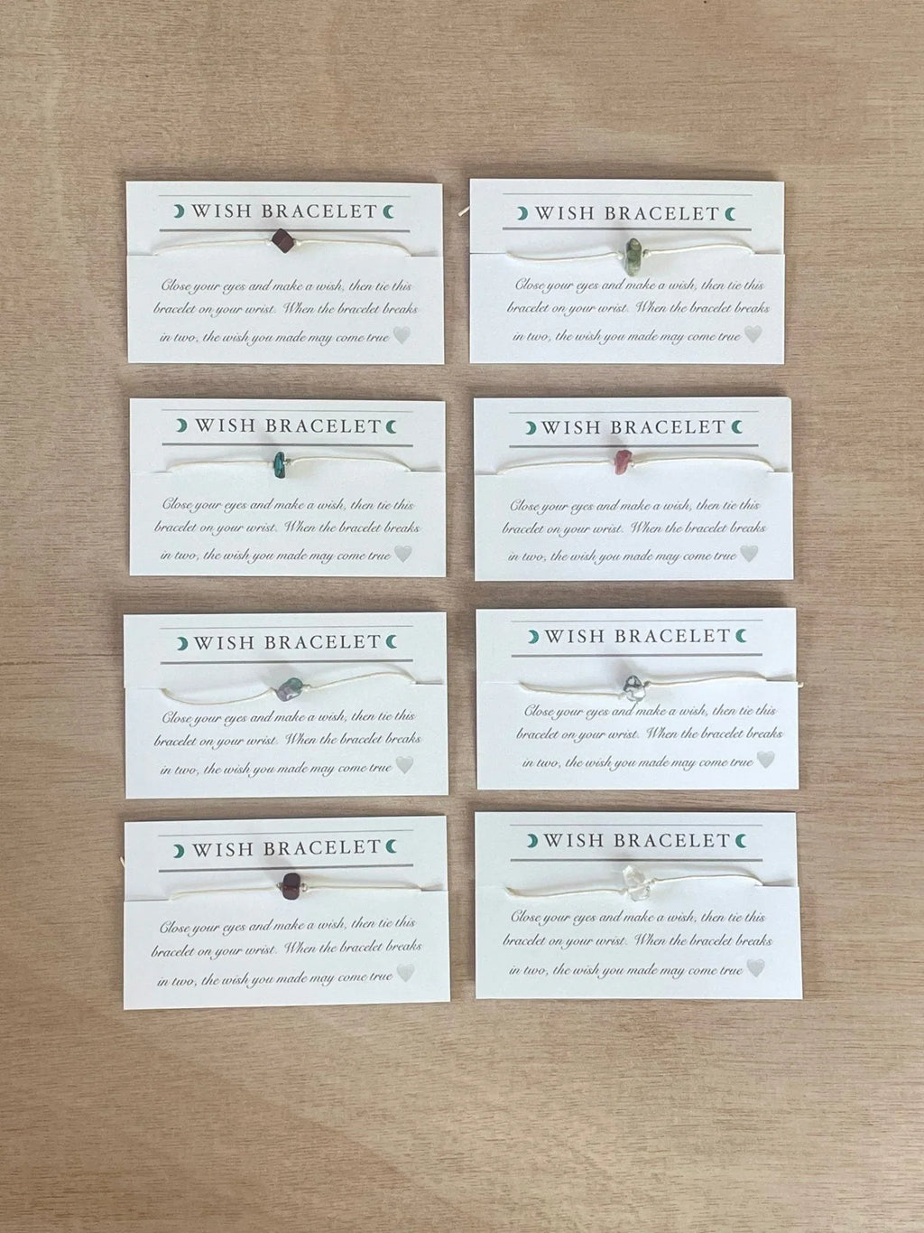 Wish bracelet | Cord and Gemstone Bracelet | Gemstone Wish Bracelet - earthandelm