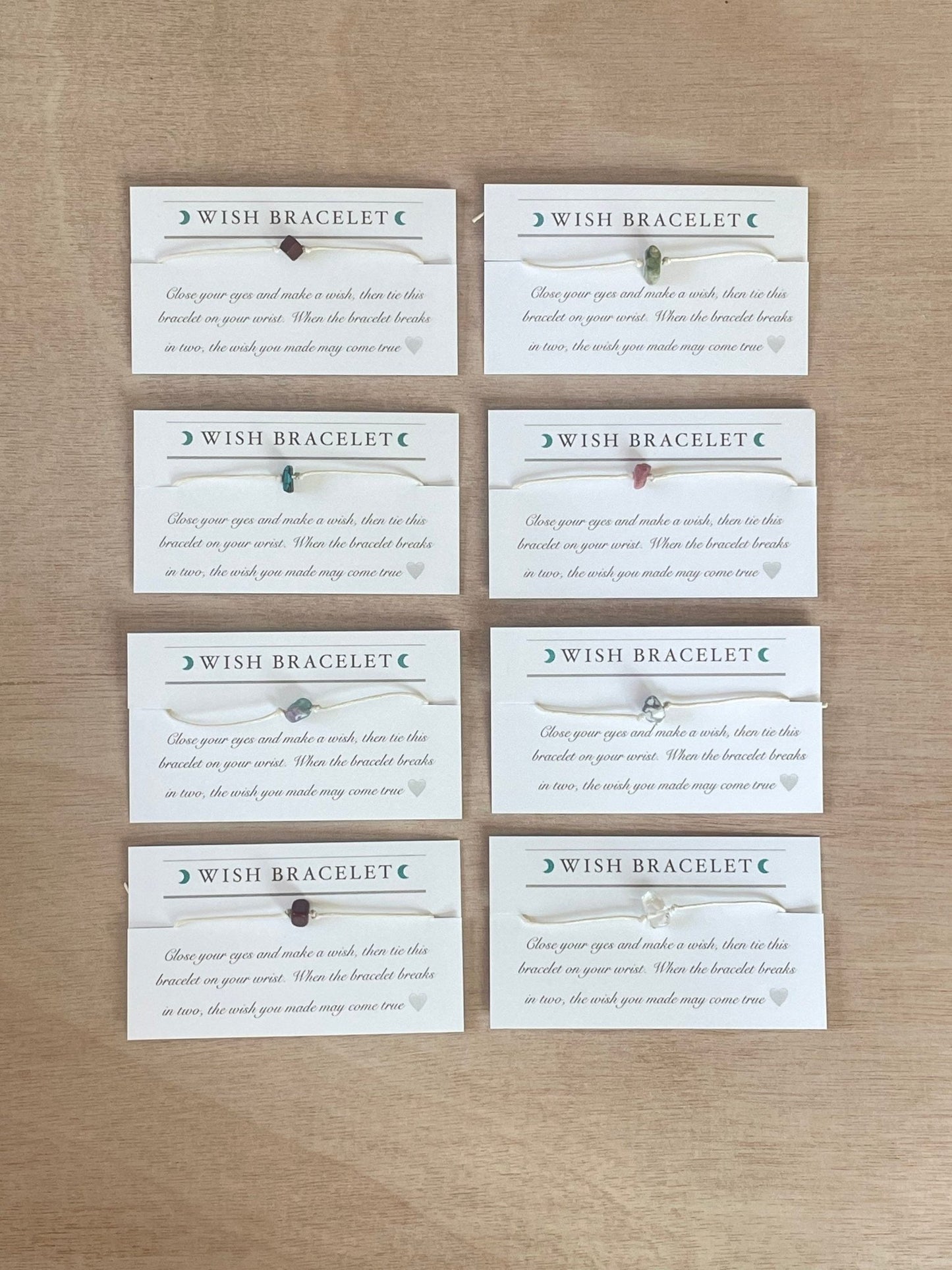 Wish bracelet | Cord and Gemstone Bracelet | Gemstone Wish Bracelet - earthandelm