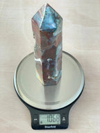 XL Ocean Jasper Tower | OJ Point | Carved Polished Generator | AAA Ocean Jasper | Extra Large Tower - earthandelm