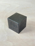 XL Shungite Cube | EMF Protection | Carved Square Crystal | Polished Shungite Gemstone - earthandelm