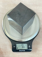 XL Shungite Cube | EMF Protection | Carved Square Crystal | Polished Shungite Gemstone - earthandelm