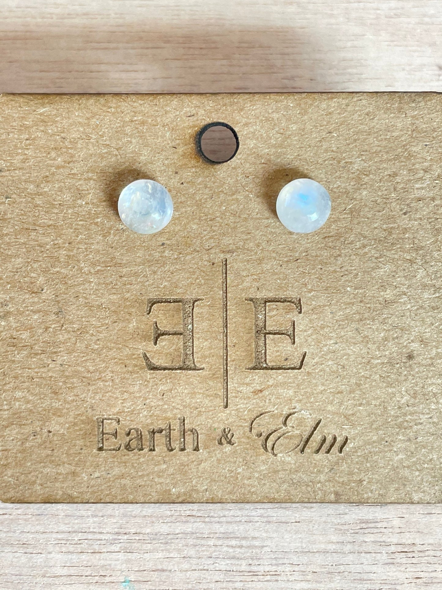 Moonstone Studs | Moonstone Earrings | 8mm Stud Earrings | Gemstone Earrings | 10mm | 12mm | 6mm
