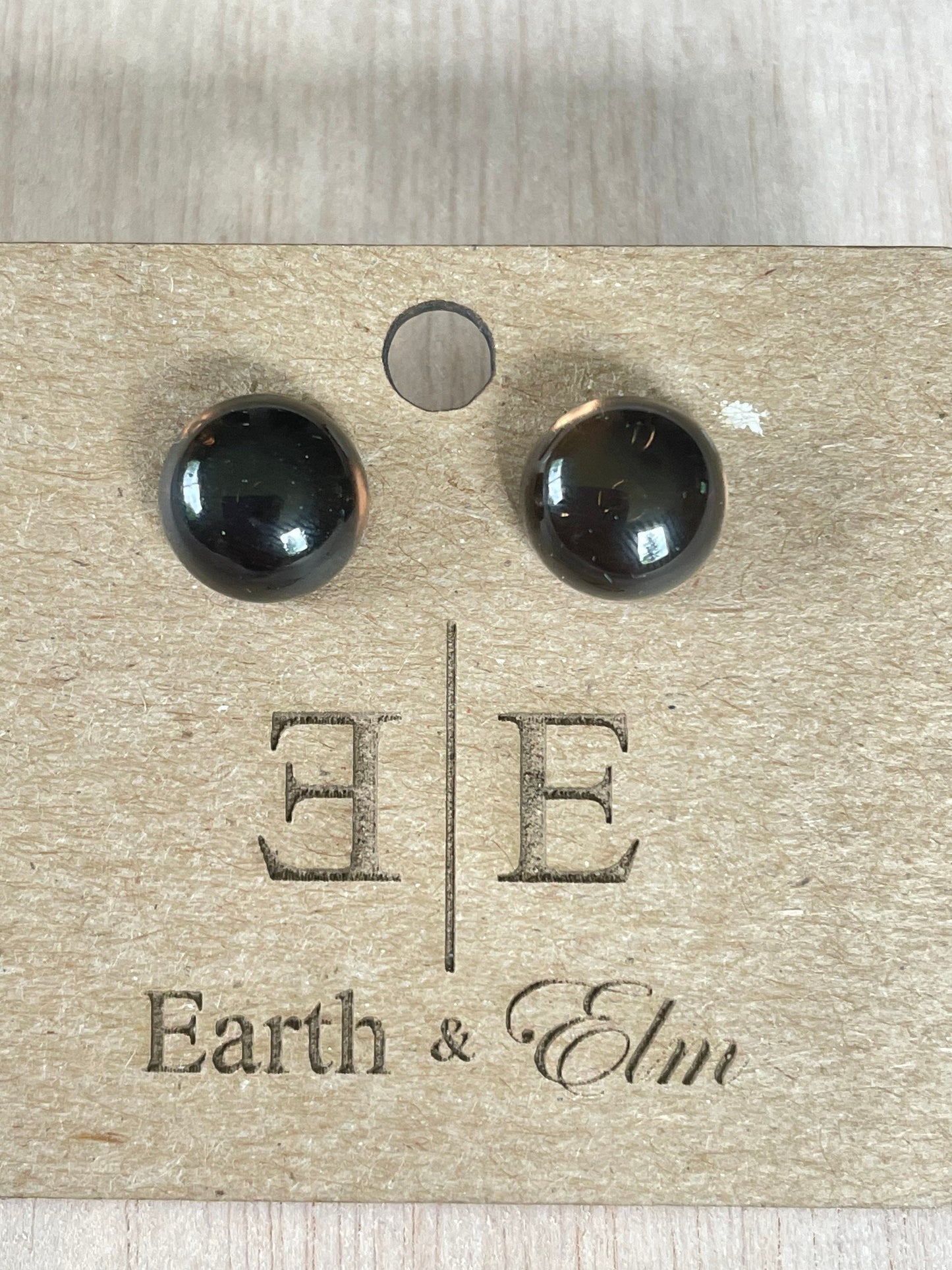 Smoky Quartz Studs | Smoky Quartz Round Studs | Stud Earrings | Quartz Crystal Studs | Gemstone Earrings | 8mm