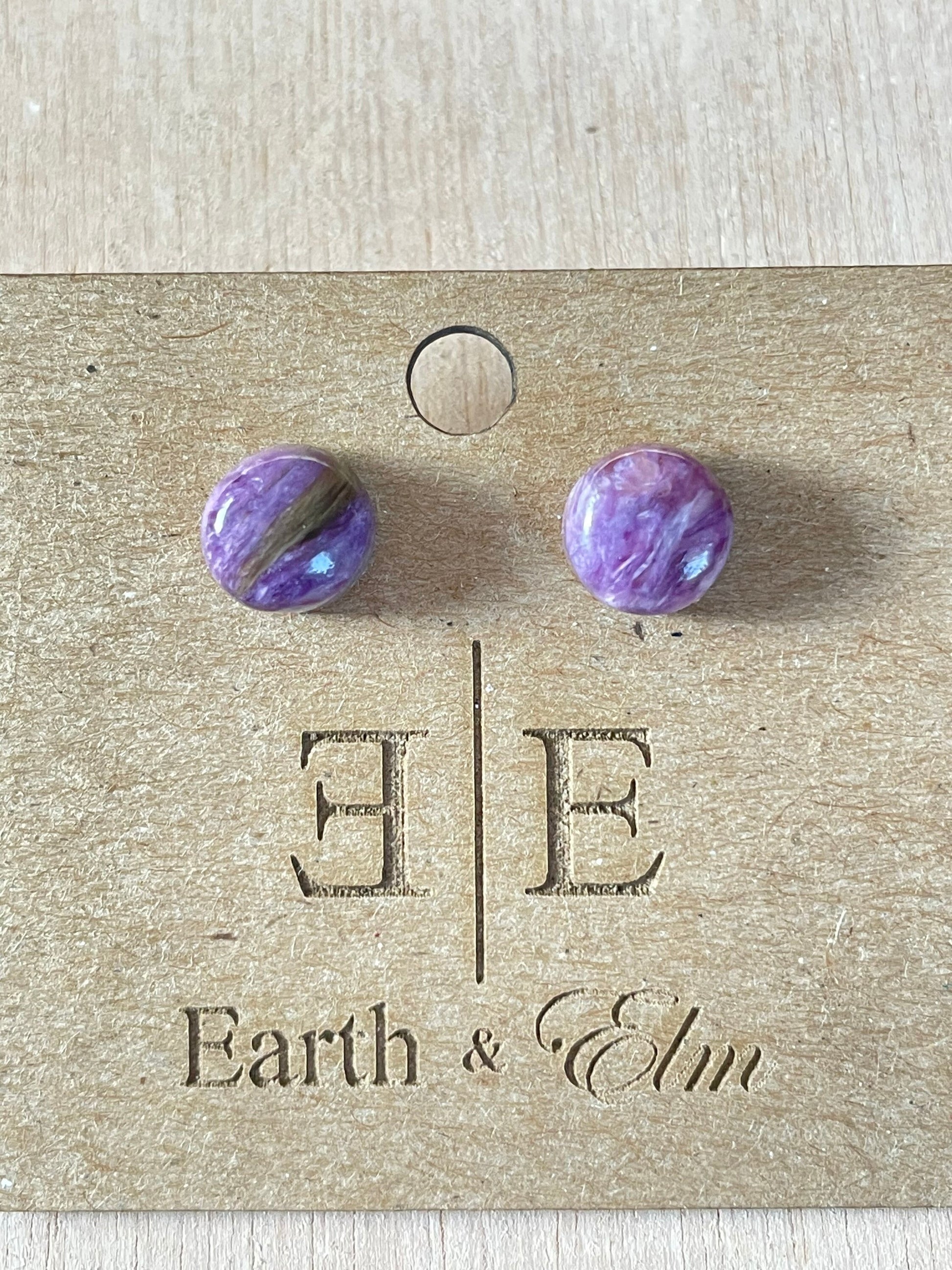 Charoite Studs 