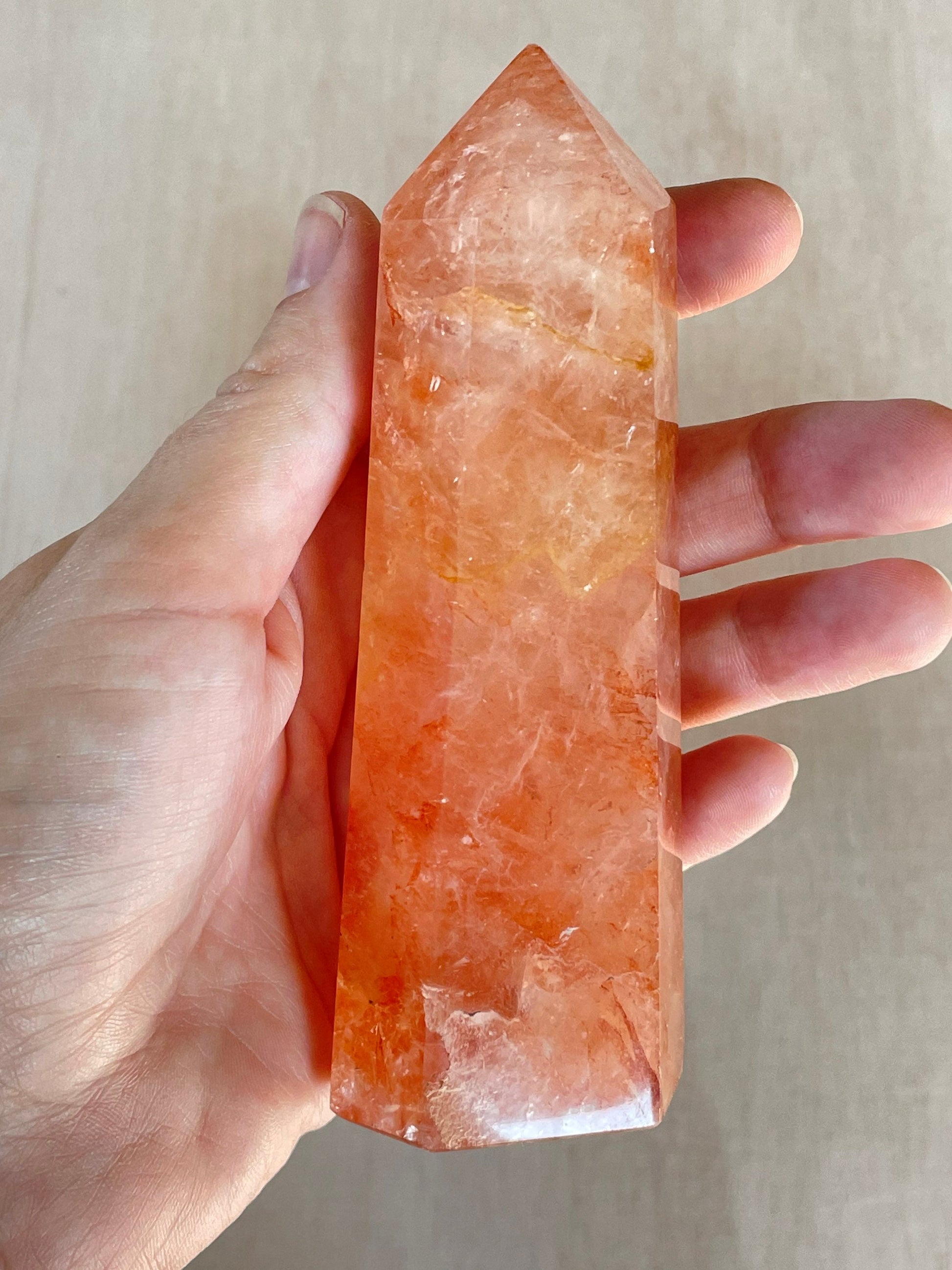 Red Hematoid Quartz Tower 