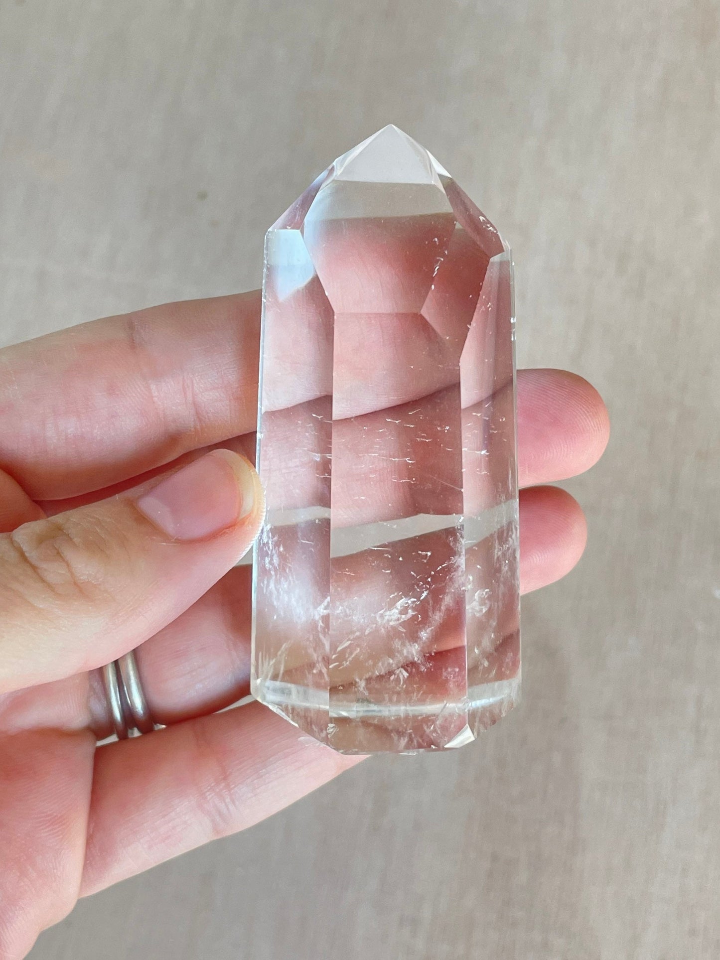 Clear Quartz Tower 